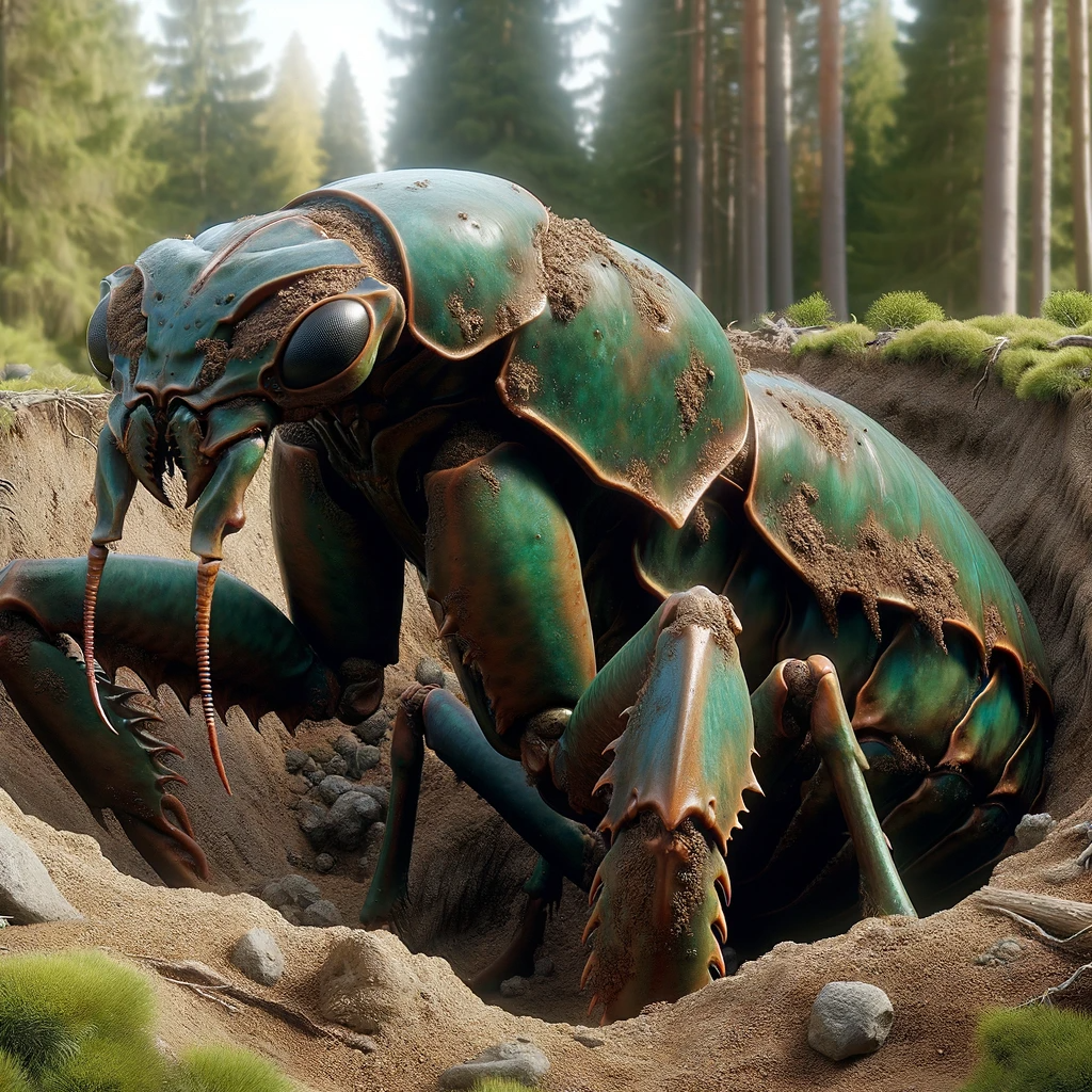 Miniatura Ankheg Mostro Insetto Per Dungeons And Dragons – Epic Miniatures – Scala 28mm Resina